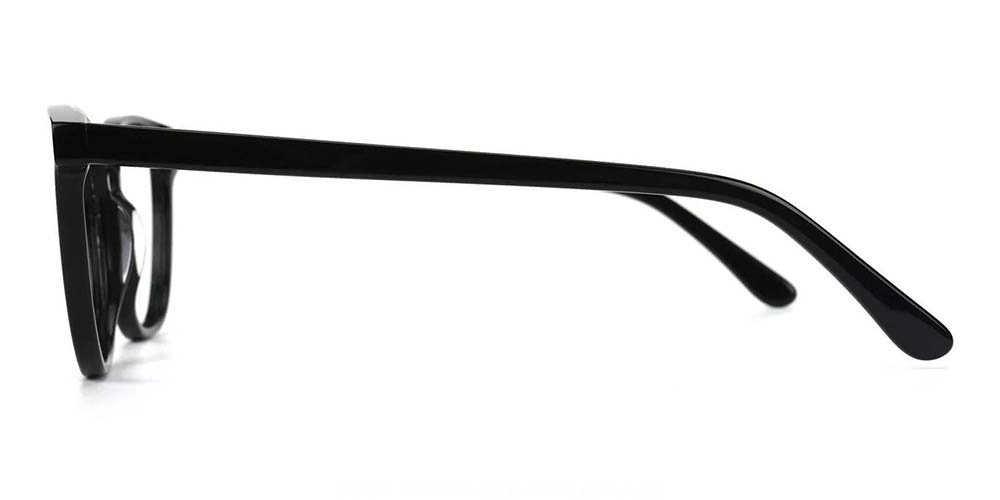 Knoxville Prescription Glasses - Handmade Acetate - Black