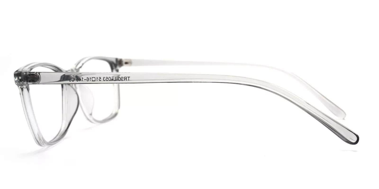 Davenport Light Weight Eyeglasses Gray Clear