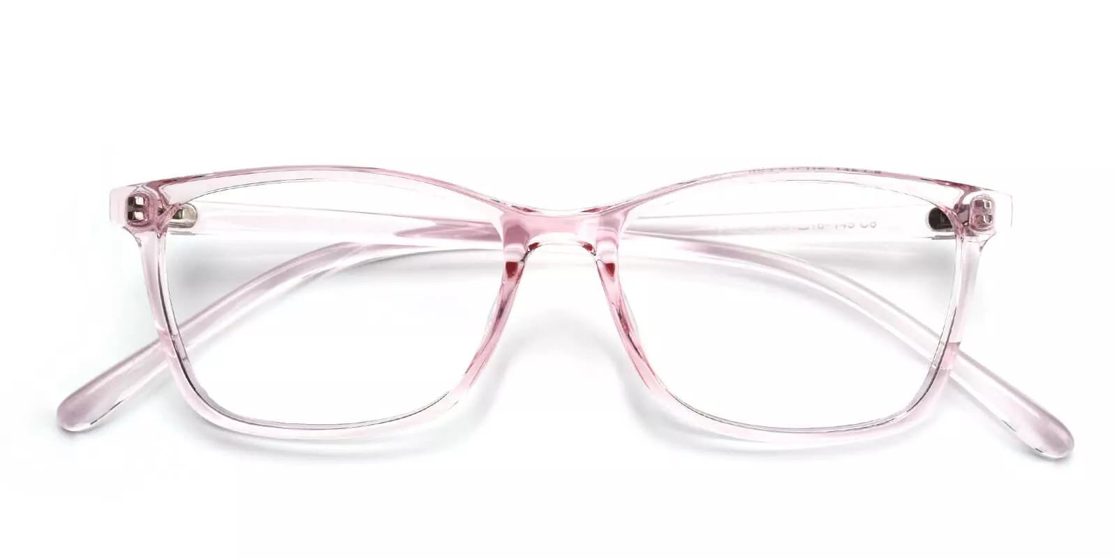 Davenport Light Weight Eyeglasses Pink Clear