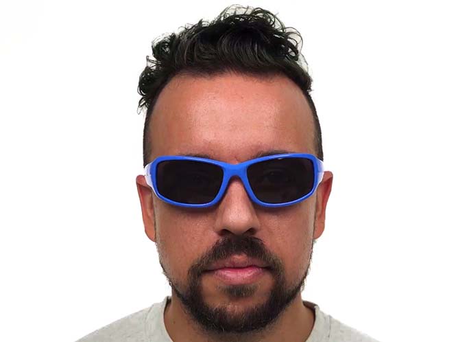 Tacoma Prescription Sports Sunglasses Blue -- ANSI Z87.1 Rated