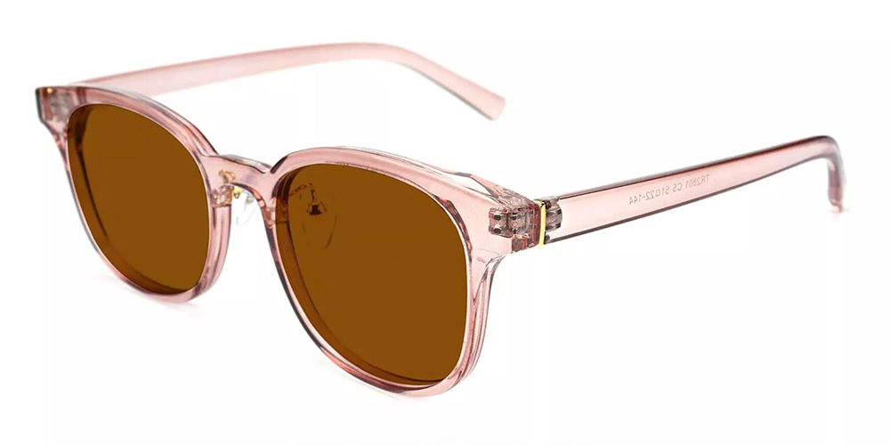 Clovis Prescription Sunglasses Clear Pink