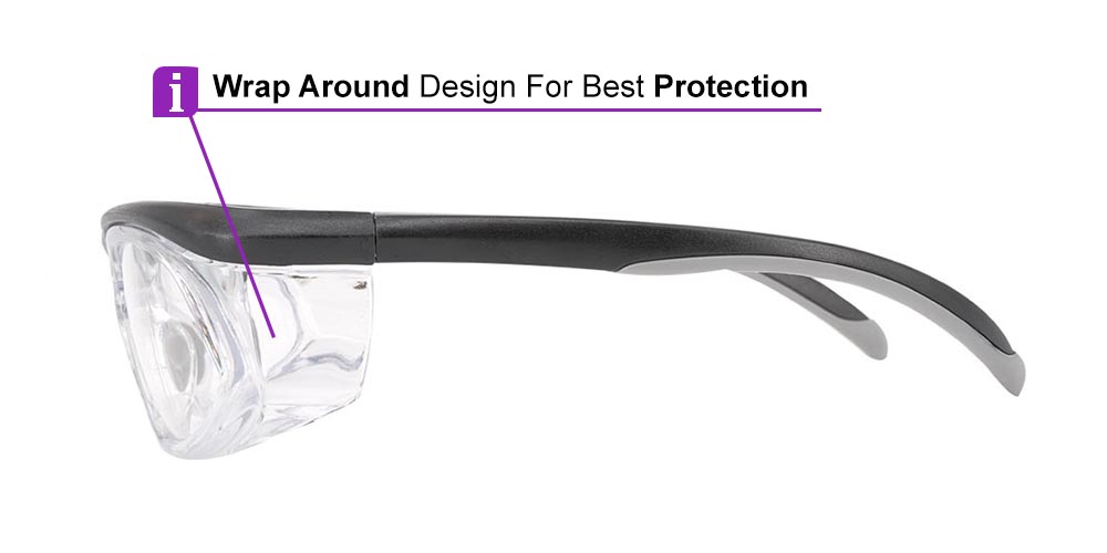 Fusion Prescription Safety Goggles W3 -- ANSI Z87.1 Rated