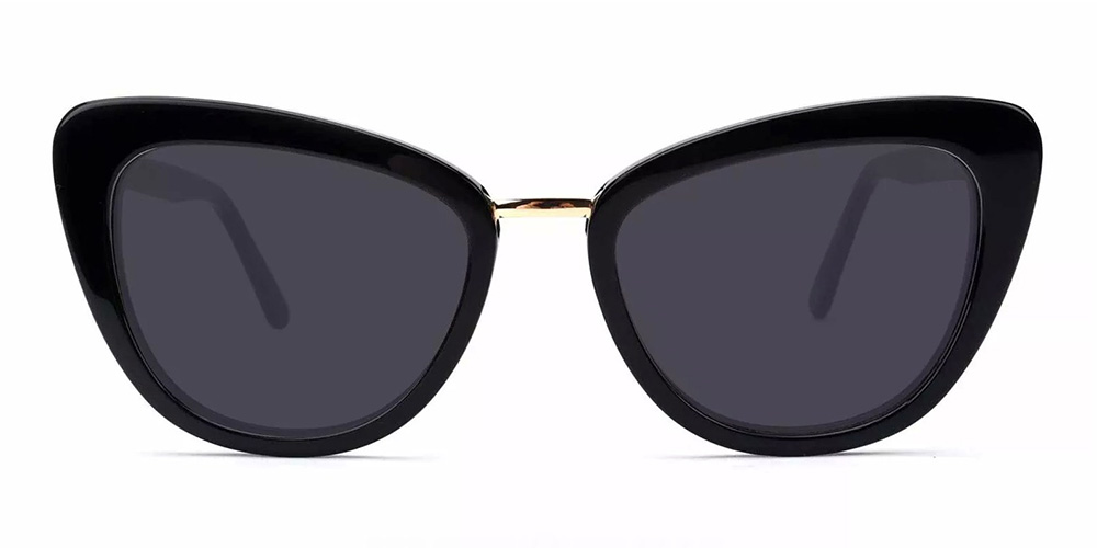 Rockford Cat Eye Prescription Sunglasses Black