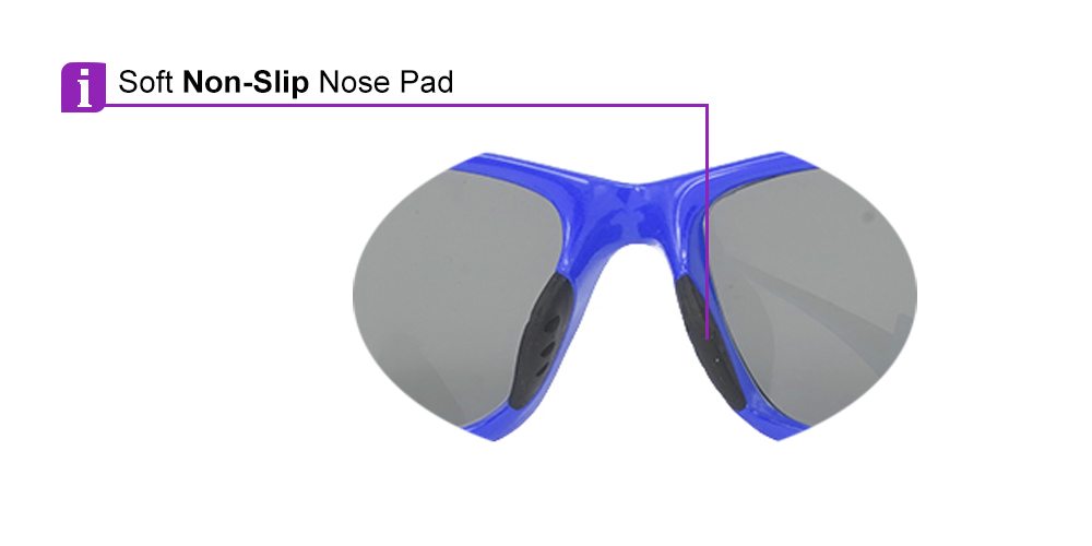 Tacoma Prescription Sports Sunglasses Blue -- ANSI Z87.1 Rated