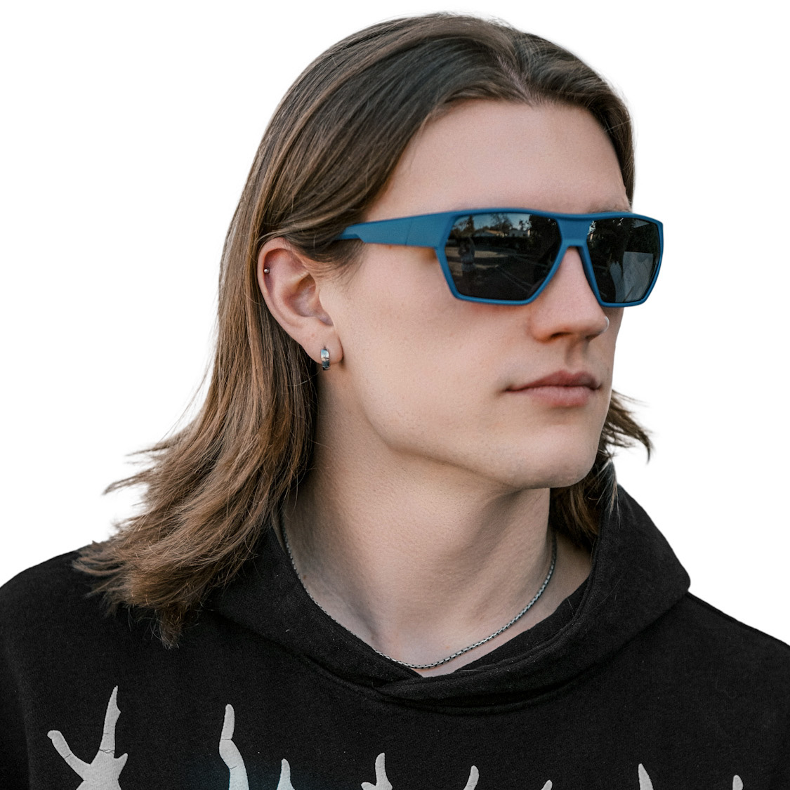 Matrix Belgrade Prescription Sports Safety Sunglasses Blue For Men and Women - Cycling, Running and Baseball Glasses - Image 3