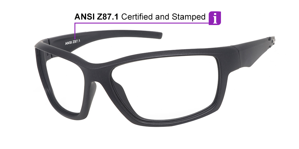 Matrix Hurricane Prescription Safety Glasses -- ANSI Z87.1 Certified -- Spring Hinge - Image 6