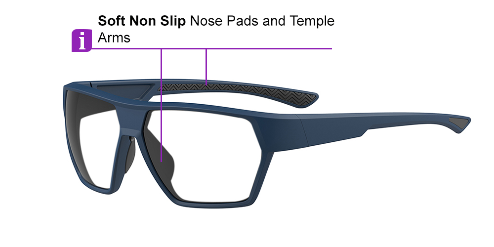 Matrix Belgrade Prescription Sports Safety Sunglasses Blue For Men and Women - Cycling, Running and Baseball Glasses - Image 7