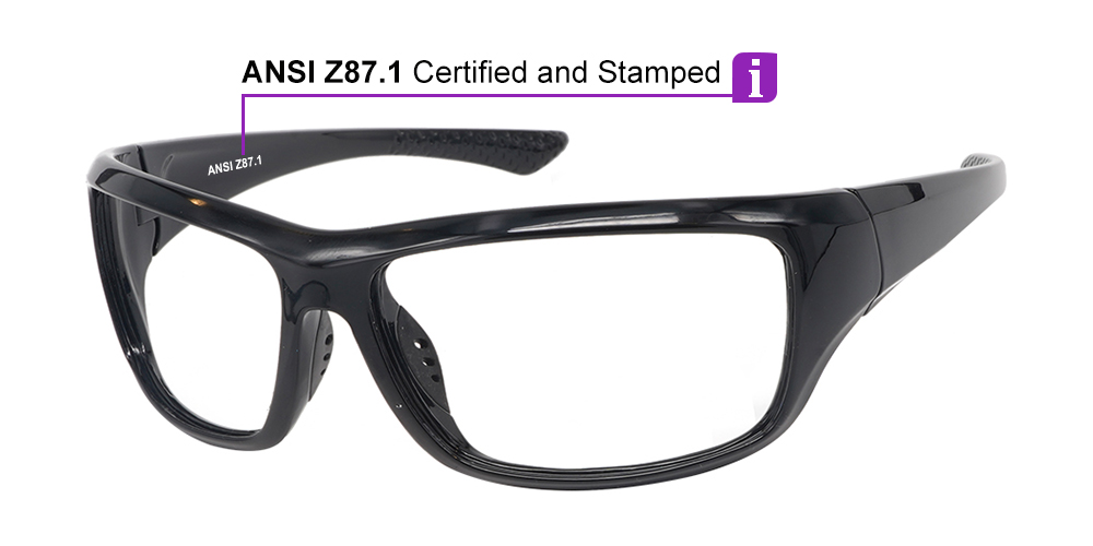 Matrix Palisade White Prescription Safety Glasses With Spring Hinge -- ANSI Z87.1 Certified -- Construction, Industrial and Tactical - Image 3
